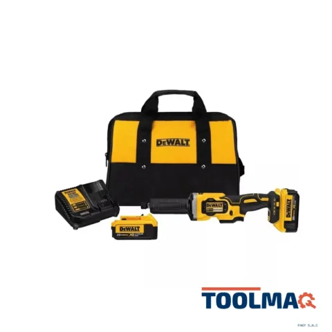 Esmeril Recto Cuello Largo 1/4" 20V XR + 2 Bat 4.0 Ah Dewalt DCG426M2-B2