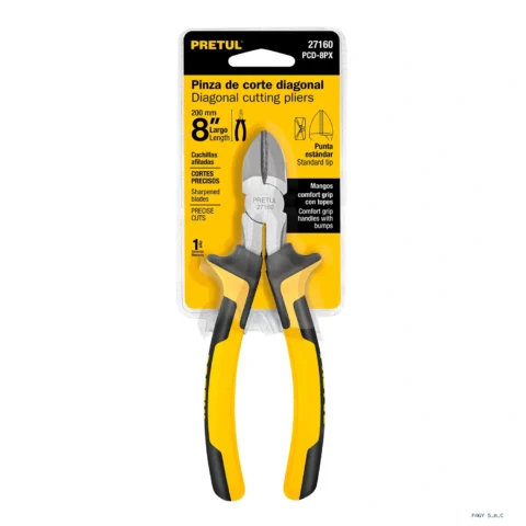 Alicate pinza de corte diagonal 8" mango Comfort Grip, Pretul 27160