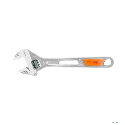 Llave ajustable (perico) 8" cromada,  TRUPER PET-8X 15510