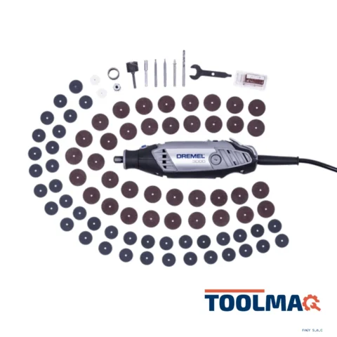Minitorno 130W Dremel 3000 + Kit 82 accesorios Dremel F013.300.0GB-000