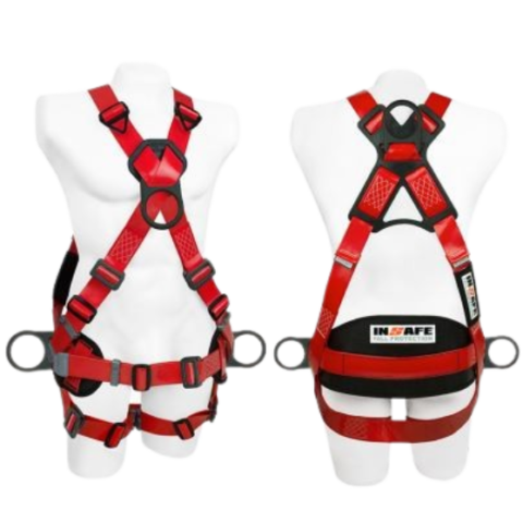 Arnes de 4 argollas dielectrico con soporte lumbar Insafe IN 8009-1ML-P