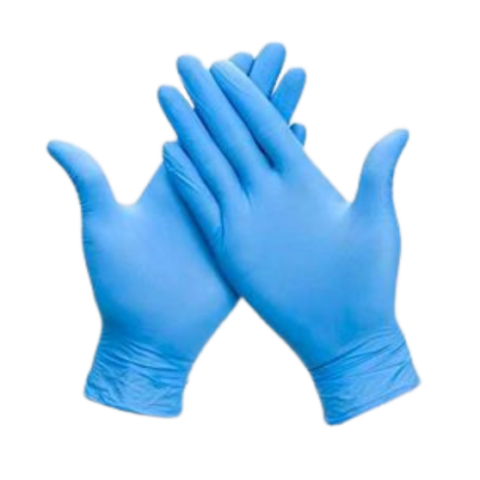 Guante de nitrilo azul libre de polvo de 6.5 g Eliud