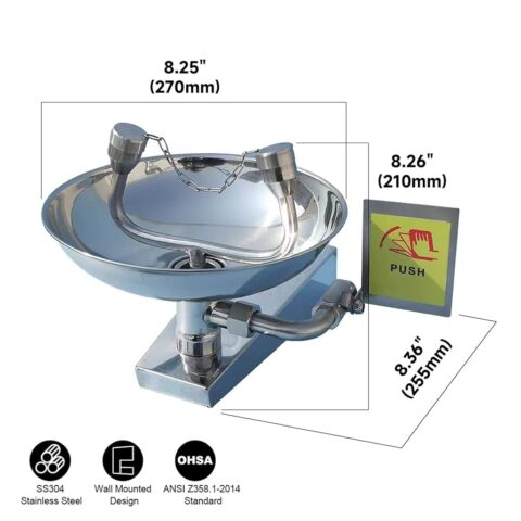Lavaojos modelo SQ-20 de acero inox 304 Shenqi