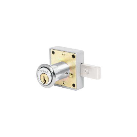Cerradura para mueble modelo 25 cromo Hermex 43559