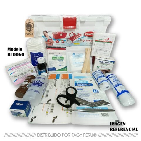 Botiquín oficina en maletín de PVC 16 BL0060
