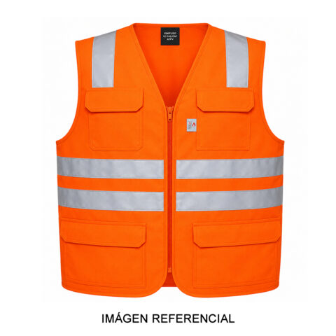 Chaleco Ignífugo de 12 cal/cm² con cinta reflectiva
