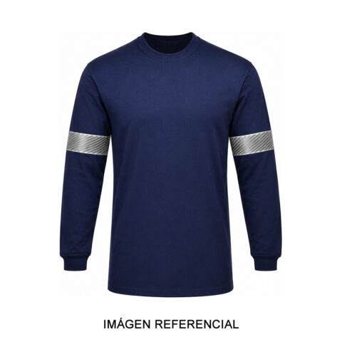 Polo Ignífugo de 12 cal con cinta reflectiva