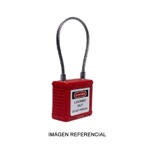 Candado de seguridad con cable Loto Master
