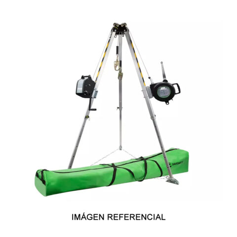 Trípode Ajustable Kit de 7' con cabrestante y sistema retráctil de 3 vías de 65